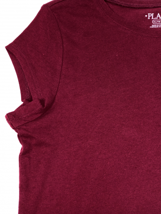 Tricou fete, The Children's PLACE, maneca scurta si guler lejer, Bumbac, 14 ani [3]