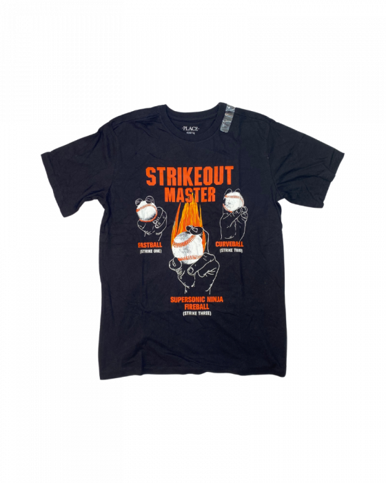 Tricou baieti, The Children's PLACE, baseball Strikeout master, bumbac 176 cm, 16 ani [1]