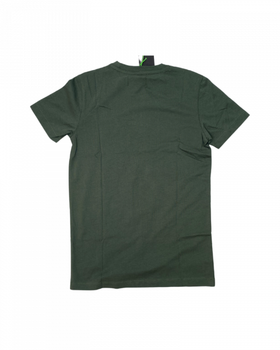 Tricou kaki imprimeu turcoaz cu palmieri CARS JEANS - 10 ani [2]