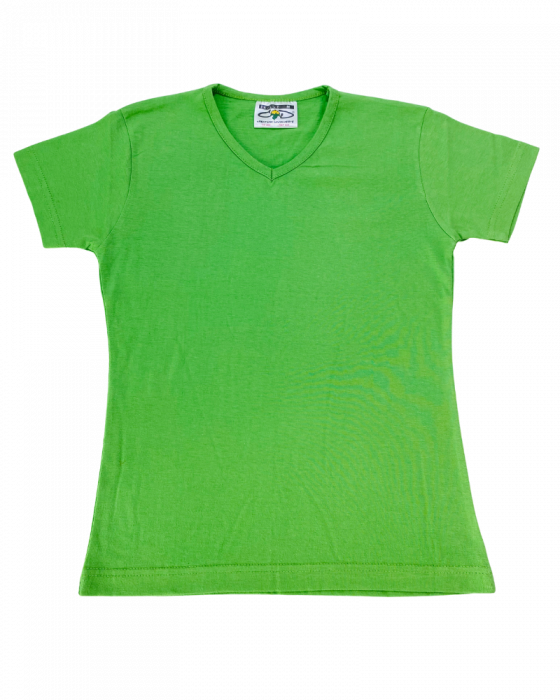 Tricou verde, guler V, M [1]