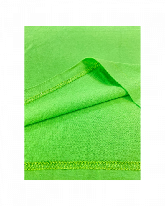 Tricou verde, guler V, M [2]