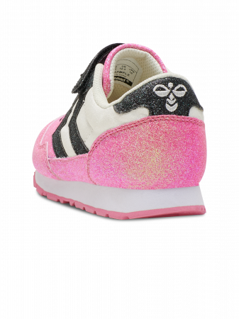 Pantofi cu sclipici pentru fete, Hummel, siret elastic si velcro, [3]