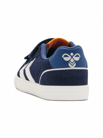 Adidasi piele pentru copii, Hummel, Stadil 3.0 JR Black Iris, inchidere velcro, [4]