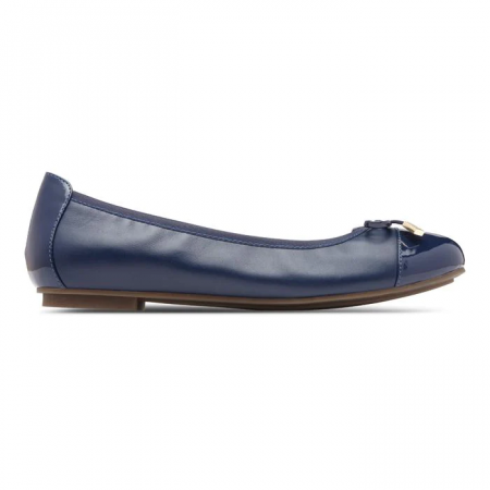 Balerini dama din piele naturala  Spark Minna Navy [7]