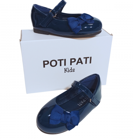 Balerini fete, Poti Pati, Blue Ribbon barret, piele ecologica, [6]