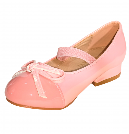 Balerini fete, Poti Pati, String Ribbon pink, piele ecologica, [7]