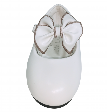 Balerini fete, Poti Pati, White Ribbon, piele ecologica, [4]