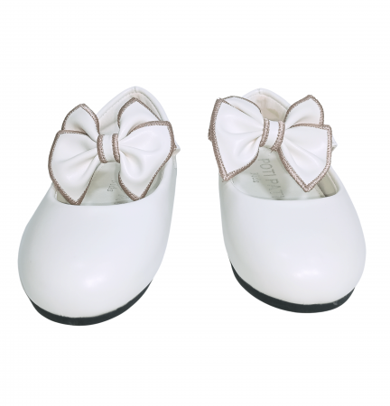 Balerini fete, Poti Pati, White Ribbon, piele ecologica, [3]