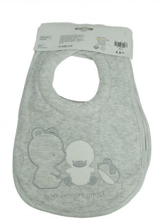 Accesorii - Bavete extra absorbante bebelusi, OVS, set 2 bucati, Bumbac organic, velcro si capsa,
