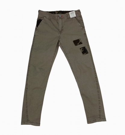 Imbracaminte copii - Pantaloni lungi, blugi copii, OVS, skinny, army patch, 8-9 ani