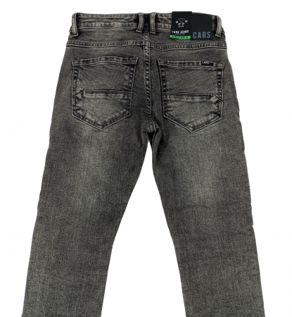 Blugi copii slim fit, Cars Jeans, model vopsit, Gri inchis, 10 ani [4]