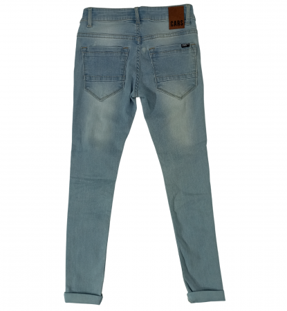 Blugi fete super skinny, Cars Jeans, Albastru prespalat, 140 cm, 10 ani [1]