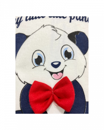 Bluza copii din bumbac cu imprimeu grafic cu panda [1]