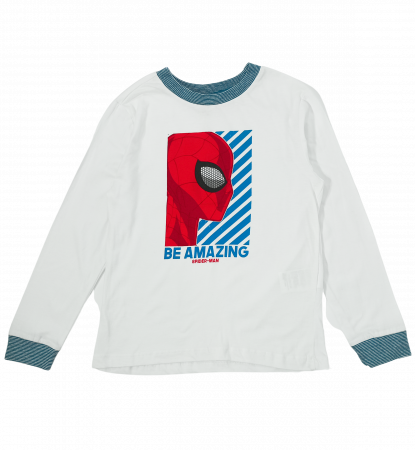 Bluze copii - Bluza baieti, Marvel, Spider-Man, Bumbac organic, 3-4 ani