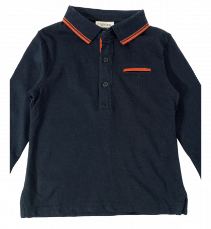 Bluza băieți OVS - guler Polo, Bumbac Organic 100%, [1]