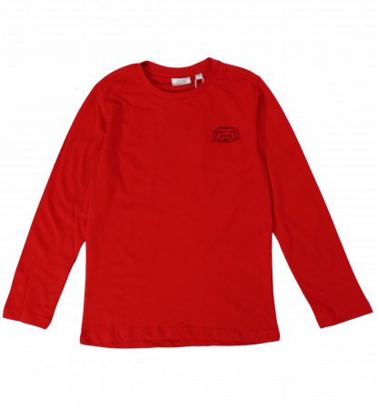 Bluze copii - Bluza baieti, OVS, Imprimeu grafic, Bumbac, Rosu, 122 CM, 6-7 ani