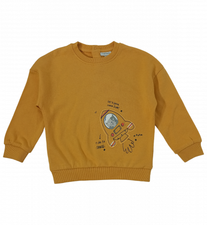 Bluze copii - Bluza copii, OVS, Pisica astronaut, Bumbac organic,