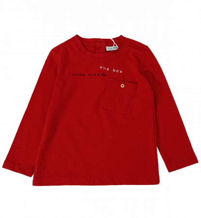 Bluze copii - Bluza copii, OVS, broderie si inchidere pe capse, Bumbac organic,