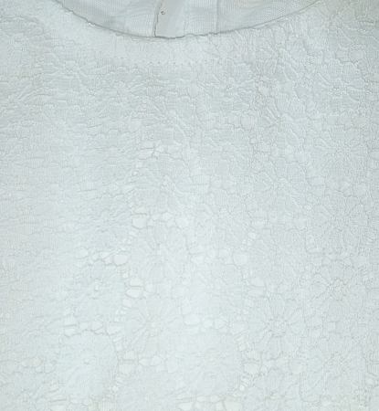Bluza fete - Broderie cu dantelă, Bumbac Organic, Alb, 5-6 ani | Magazin Online Bucklars [3]