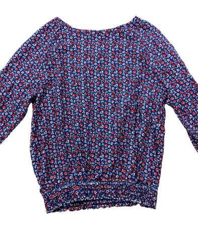 Bluza fete, OVS, floral, viscoza, albastru, 146 cm, 10-11 ani [2]
