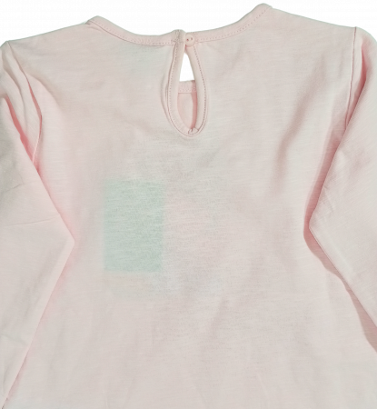 Bluza fete OVS, Bonjour, Bumbac Organic și Elastan, Decupaj Posterior cu Nasture, [4]