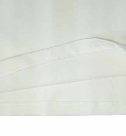 Bluza fete, OVS, Imprimeu grafic Inima, Bumbac organic, Alb, 80 CM, 12-18 luni [4]