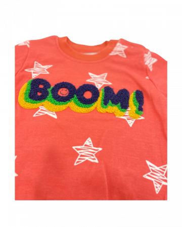Bluza rosie cu stelute pentru fete - Boom [1]