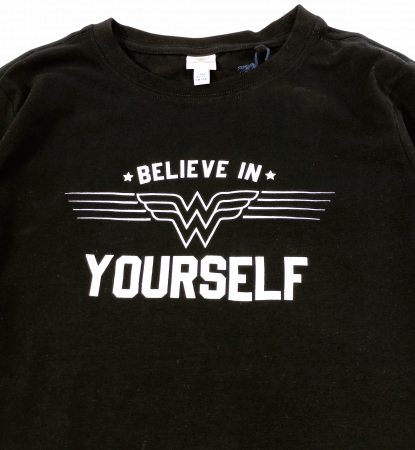 Bluza fete, WONDER WOMEN, Believe in Yourself, Bumbac elastic, 12-13 ani [1]