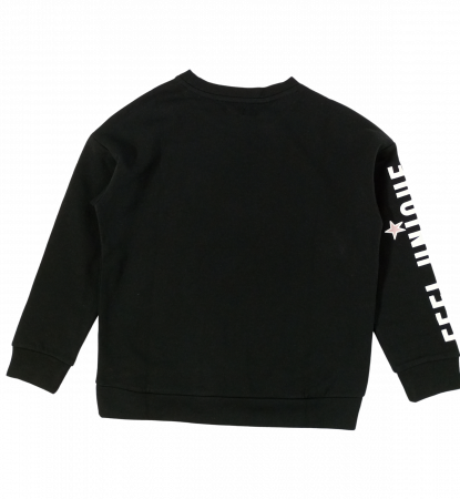 Bluza flausata fete, OVS, imprimeu logo unicorn, bumbac si poliester, 14 ani [1]