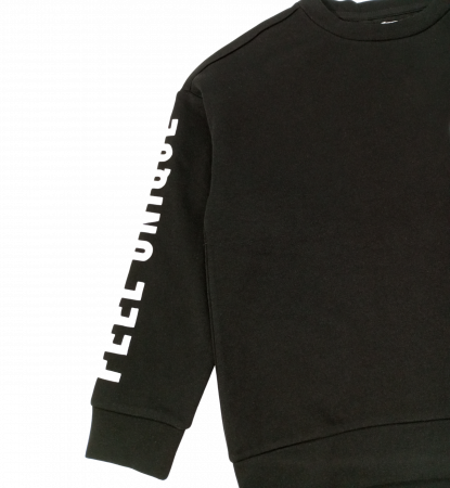 Bluza flausata fete, OVS, imprimeu logo unicorn, bumbac si poliester, 14 ani [2]