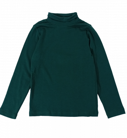 Bluze copii - Bluza pe gat baieti,OVS, Bumbac, Verde inchis, 122 CM, 6-7 ani