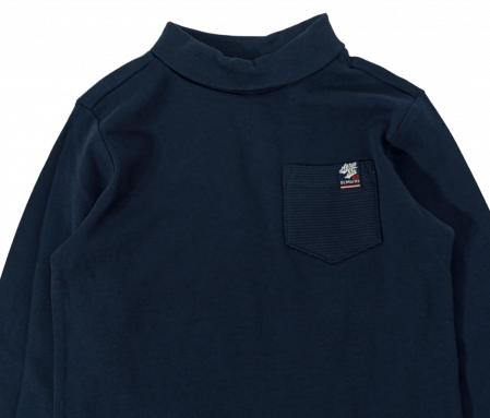 Bluza pe gat, baieti, OVS, buzunar la piept, Bumbac organic, 3-4 ani [2]