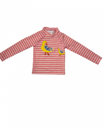 Costume de baie copii - Bluza plaja pentru fete, Mini Boden, dungi verticale,protectie UV,