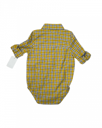 Body baieti, Oshkosh, tip camasa, carouri, Bumbac, Galben, 76-81 cm, 18 luni [1]