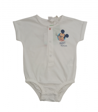 Body-uri copii - Body copii, Disney, imprimeu grafic, Bumbac organic, Alb, 62 CM, 3-6 luni