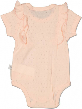 Body fete, Veo, cu fundite, Bumbac, Somon, 68 cm, 6-9 luni [1]