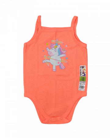Body-uri copii - Body pentru fete, Garanimals, imprimeu cu unicorn, Bumbac, 18 luni,