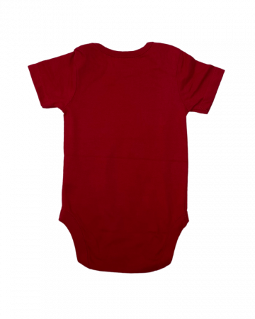 Body rosu cu maneca scurta - Unbearably handsome 3-6 luni [1]