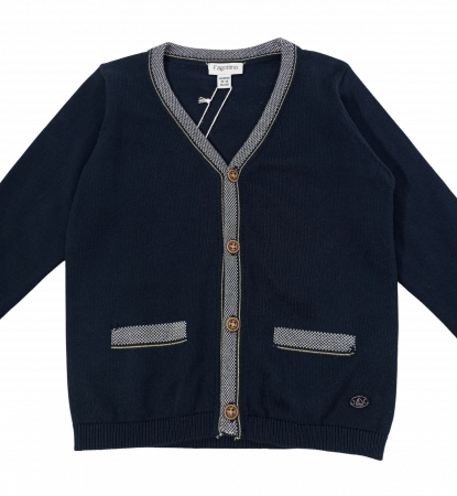 Cardigan copii, OVS, buzunare false, Bumbac organic, 12-18 luni [1]