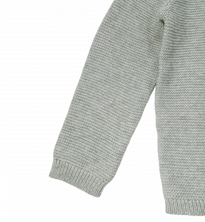 Cardigan fete, OVS, model tricotat,Bumbac BIO, Gri, 80 cm, 12-18 luni [2]