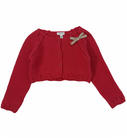 Pulovere si cardigane copii - Cardigan fete, OVS, model tricotat, funda cusuta, Bumbac, 12-18 luni