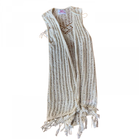 Pulovere si cardigane copii - Cardigan tricotat fete , Justice, crem, acril/nylon, JUSTICE - 128-140 cm, 8-10 ani