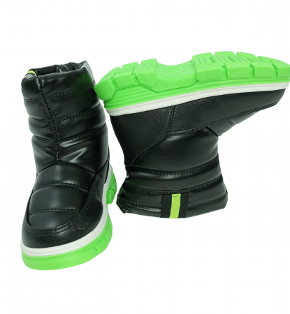 Cizme impermeabile si imblanite copii, Green sole, [4]