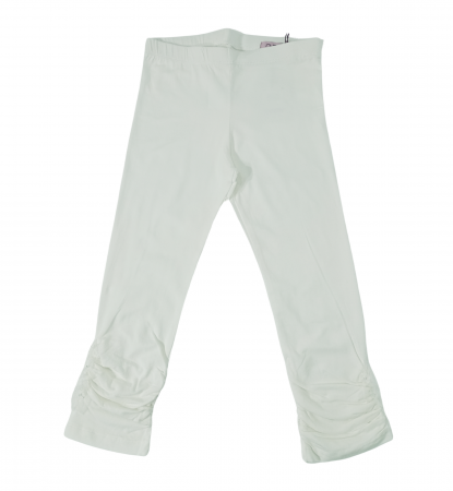 Colanti pentru fete, OVS, Leggings, aplicatii dantela , Bumbac elastic, Alb laptos, 146 cm, 10-11 ani [1]