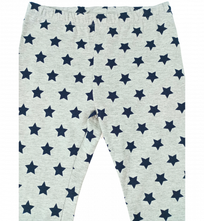 Colanti pentru fete, OVS, Leggings, imprimeu stelute, Bumbac organic, [1]