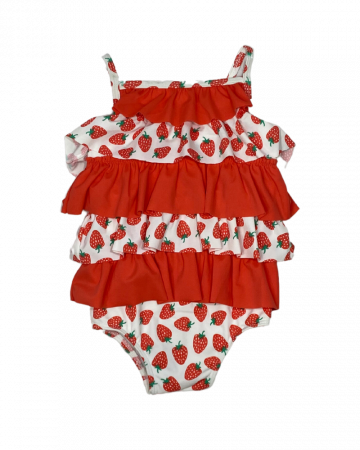 Costume de baie copii - Costum de baie fete " Strawberries "