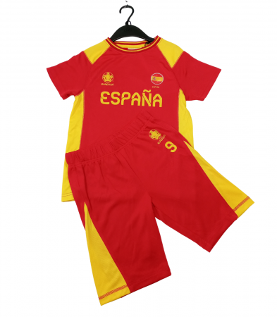 Echipament sportiv copii 2 piese, UEFA 2020, Spania, Poliester, 122 CM, 6-7 ani [2]