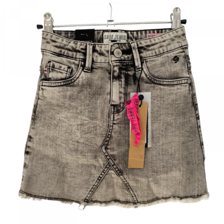 Fuste fete - Fusta blugi pentru fete, Cars Jeans, gri cu negru CARS JEANS - 10 ani