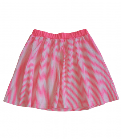 Fuste fete - Fusta fete, OVS, dungi verticale, Bumbac, Bicolor, 134 cm, 8-9 ani