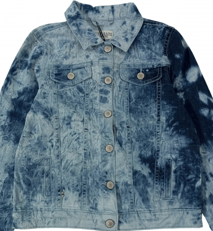 Geaca de blugi fete, Cars Jeans, Denim style, Bumbac/elastan, Albastru prespalat, 140 CM, 10 ani [2]
